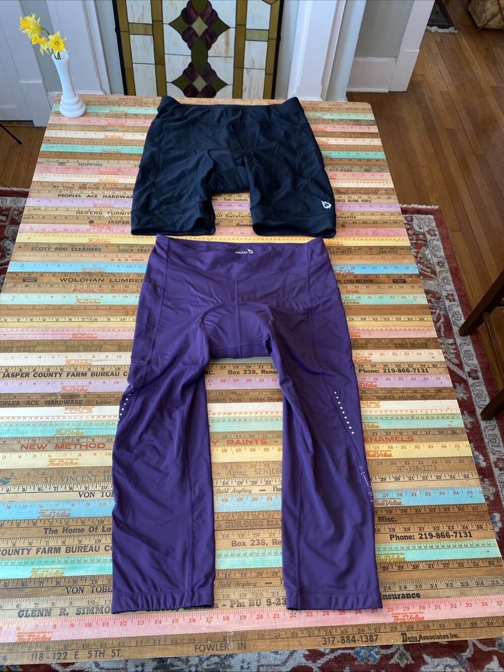 Baleaf Womens 2XL Black Cycling Padded Anti Slip Crop Legging Pants Shorts LOT